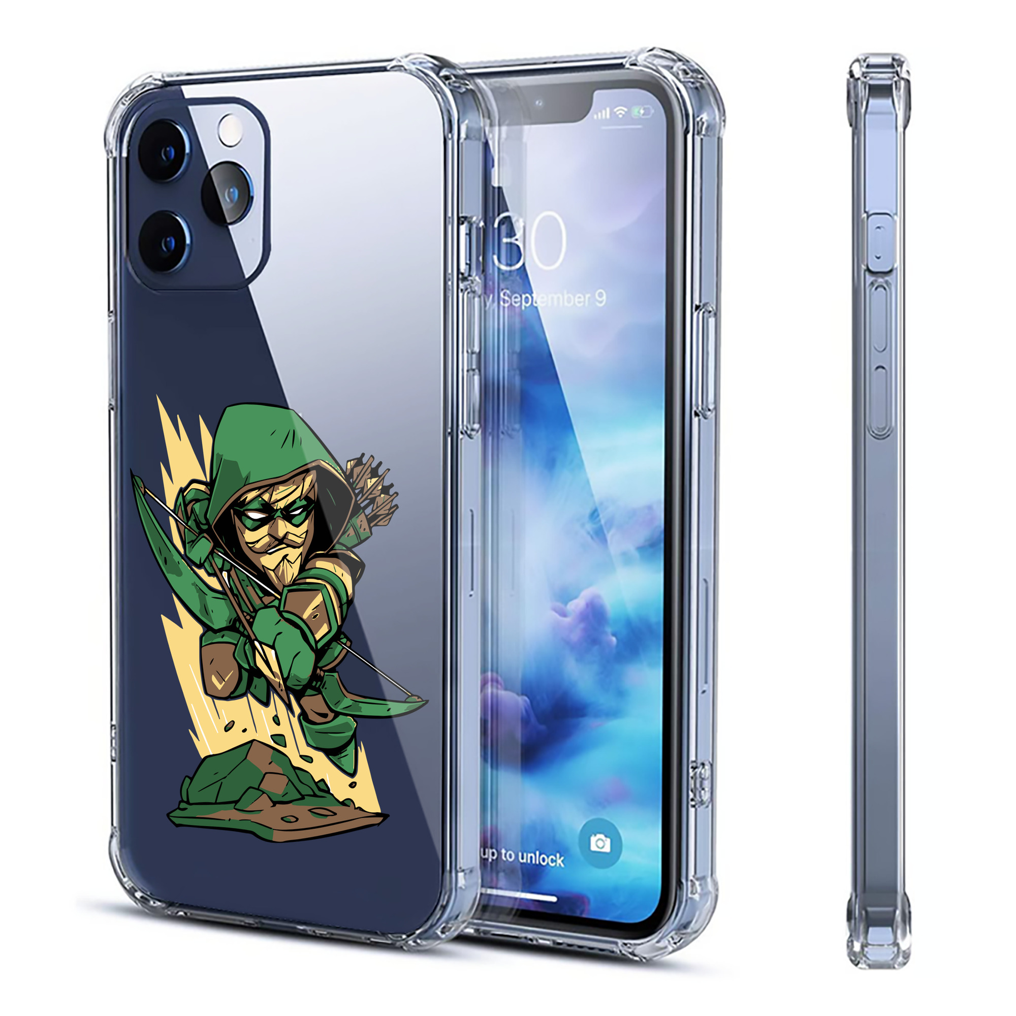 （画像用） アベンジャーズ The Avengers 【iPhone 12シリーズ対応】透明スマホケース（クリアソフトケース）